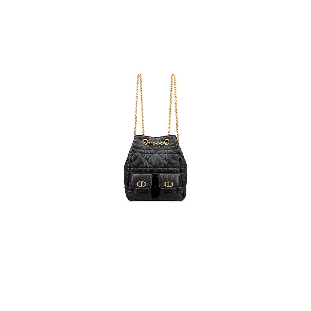 Dior Medium Dior Caro Multicarry Backpack with Chain(HIGH-END GRADE)