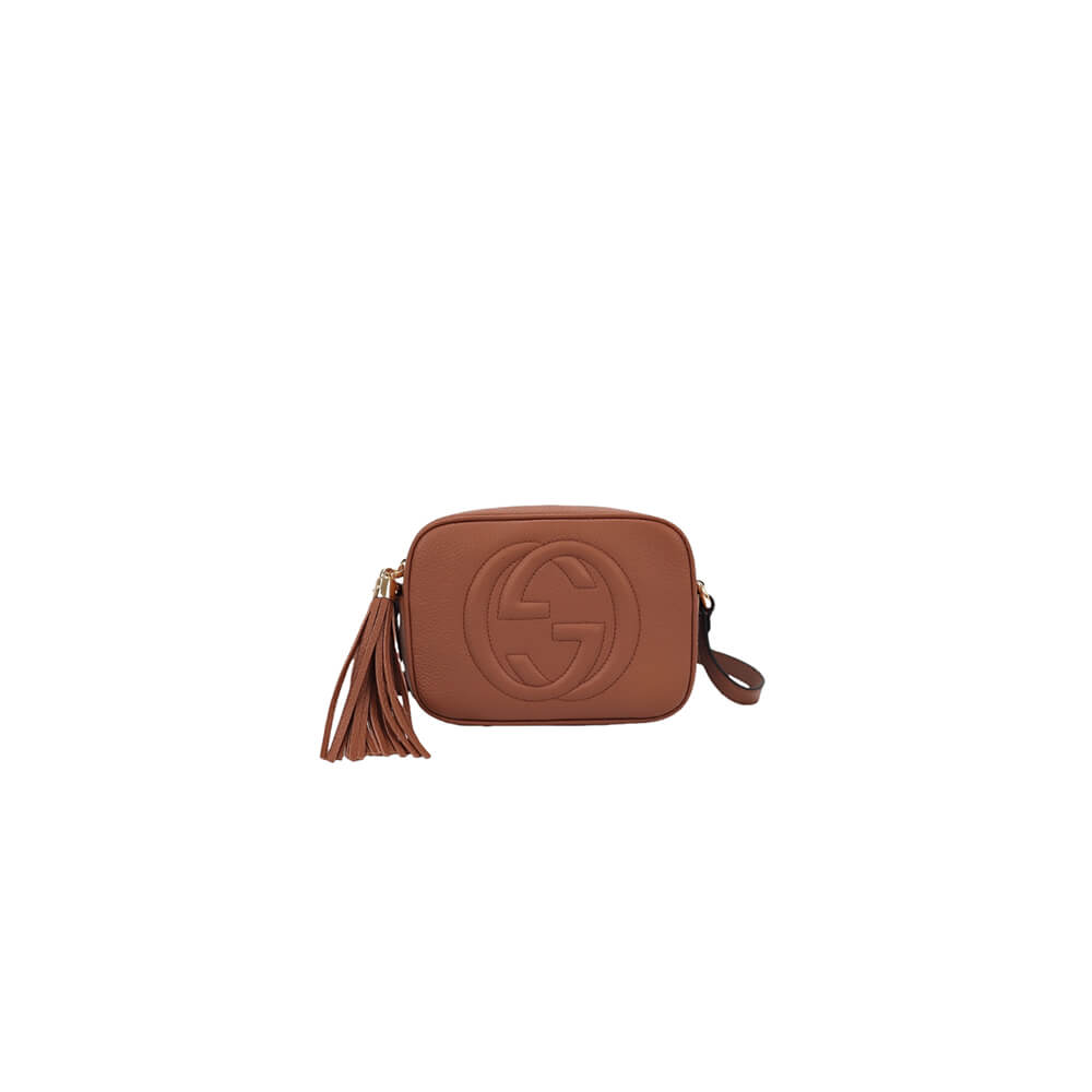 GG Pebbled Calfskin Small Soho Disco Bag