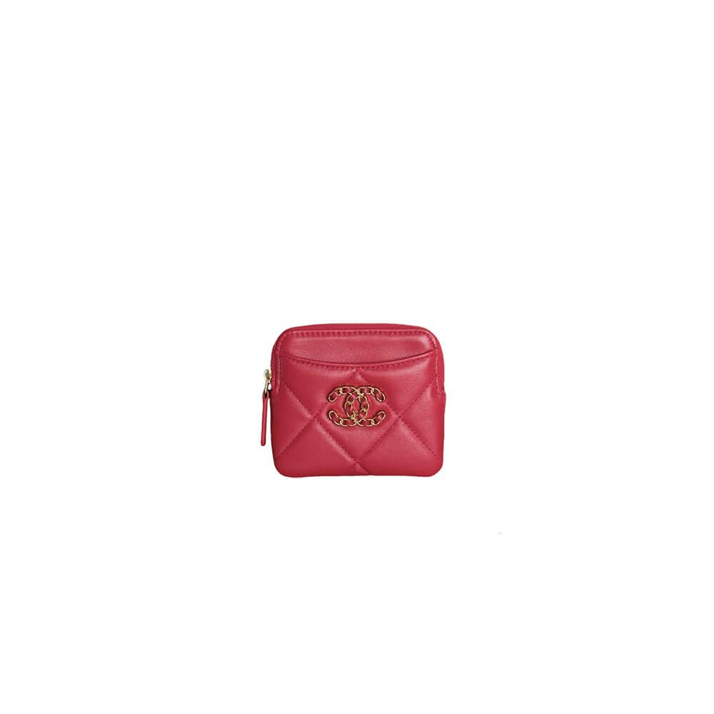 CHANEL 19 Zipper Coin Wallet