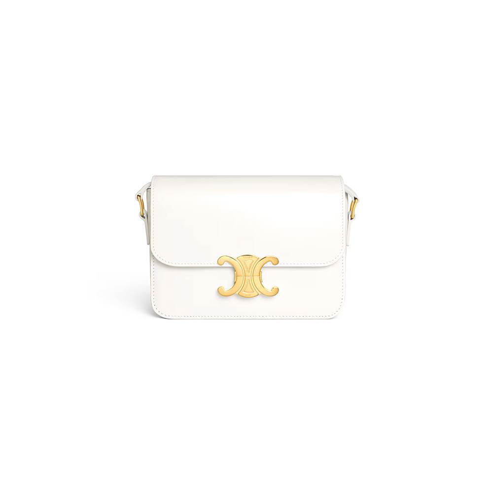 Celine TEEN TRIOMPHE BAG IN shiny calfskin(HIGH-END GRADE)