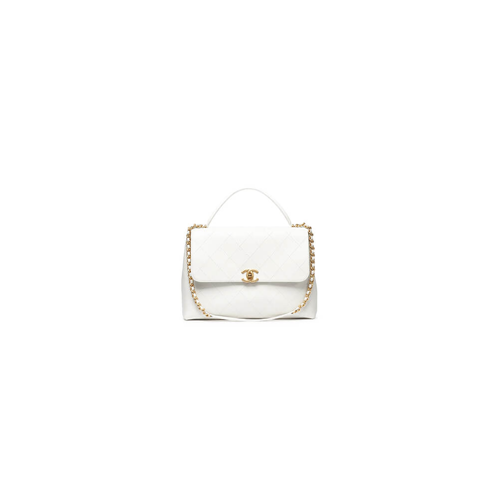 Chanel Large Flap Bag With Top Handle(HIGH-END GRADE)