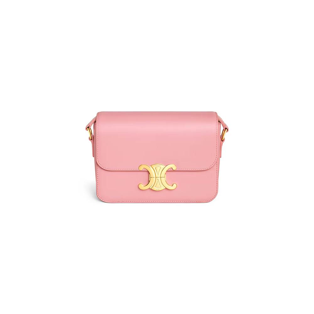 Celine TEEN TRIOMPHE BAG IN shiny calfskin(HIGH-END GRADE)