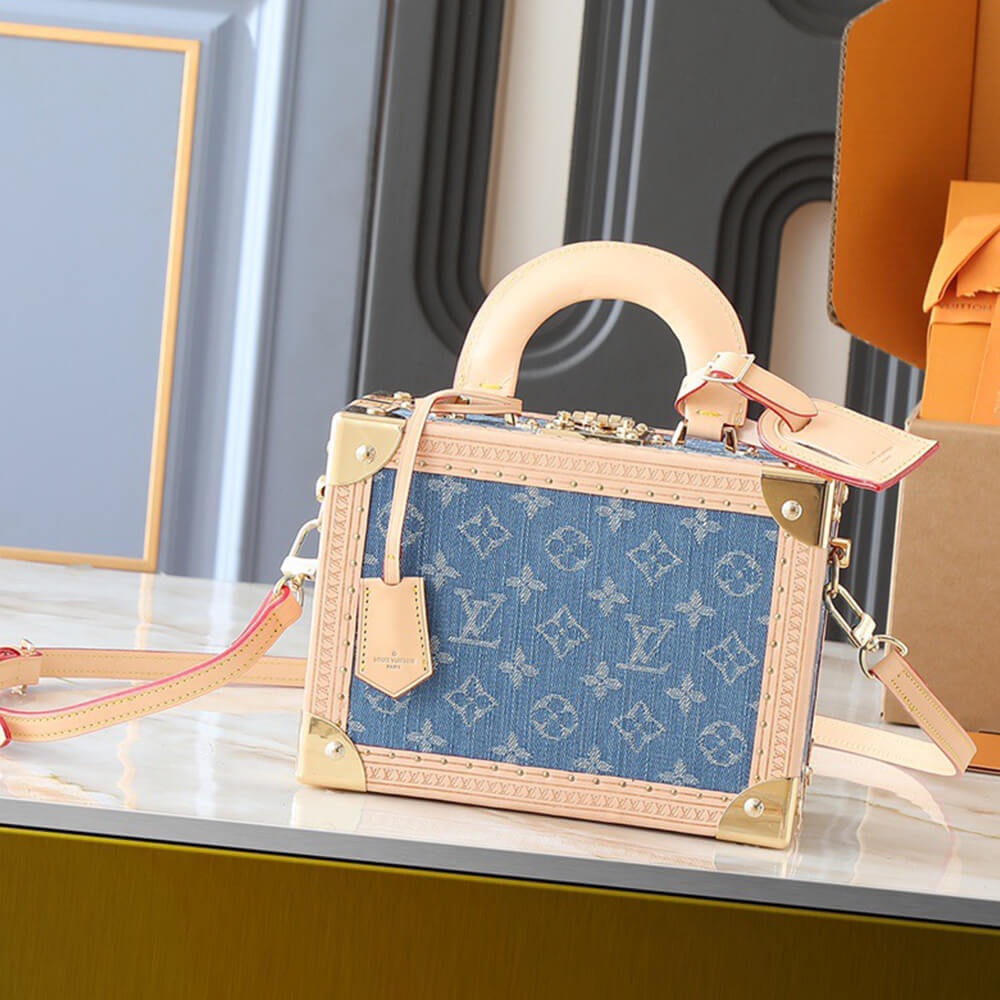 LV Petite Valise Denim Bleu - Image 7