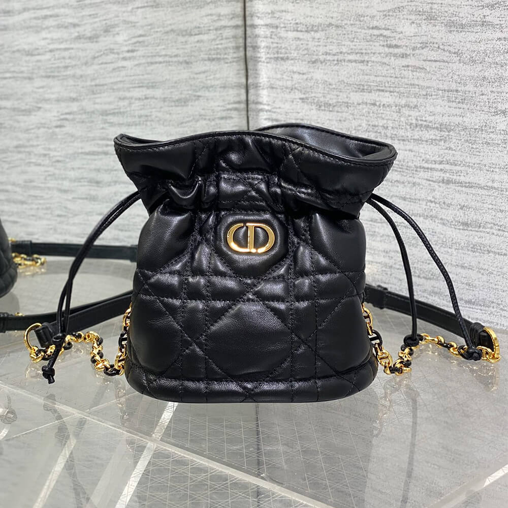 Dior Miss Caro Drawstring Mini Bucket Bag - Image 4