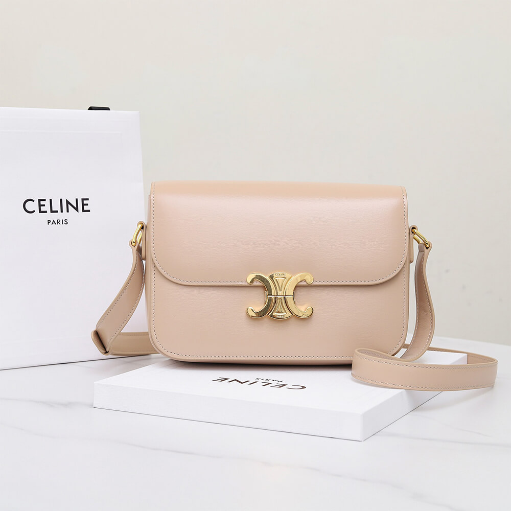 CELINE CLASSIQUE TRIOMPHE BAG in shiny calfskin(HIGH-END GRADE) - Image 3