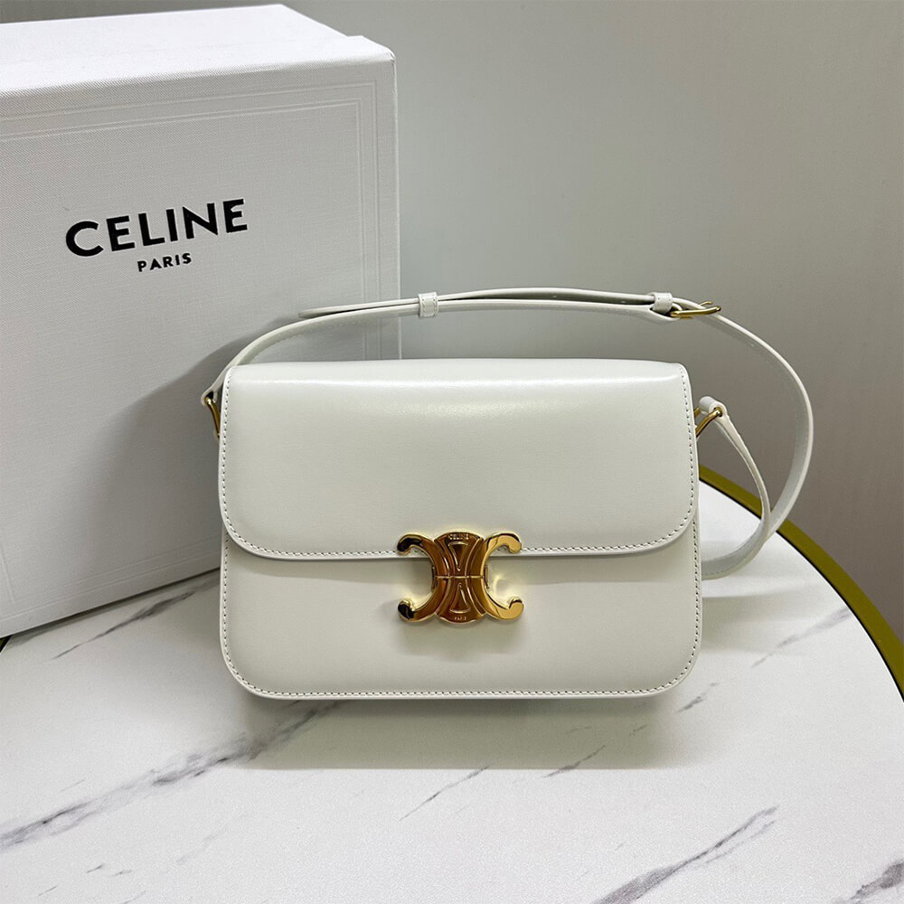 Alternative view of CELINE CLASSIQUE TRIOMPHE BAG in shiny calfskin(HIGH-END GRADE)