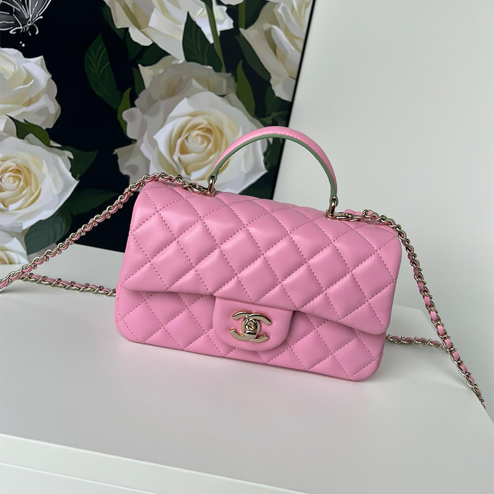 CHANEL Mini Classic Handbag With Top Handle - Image 3