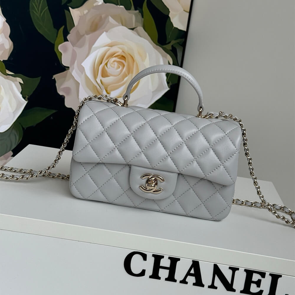 CHANEL Mini Classic Handbag With Top Handle - Image 7