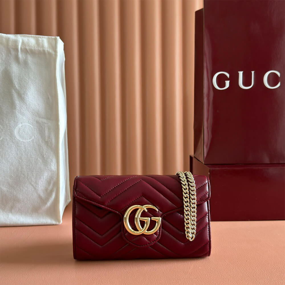 GG Marmont wallet on chain - Image 7