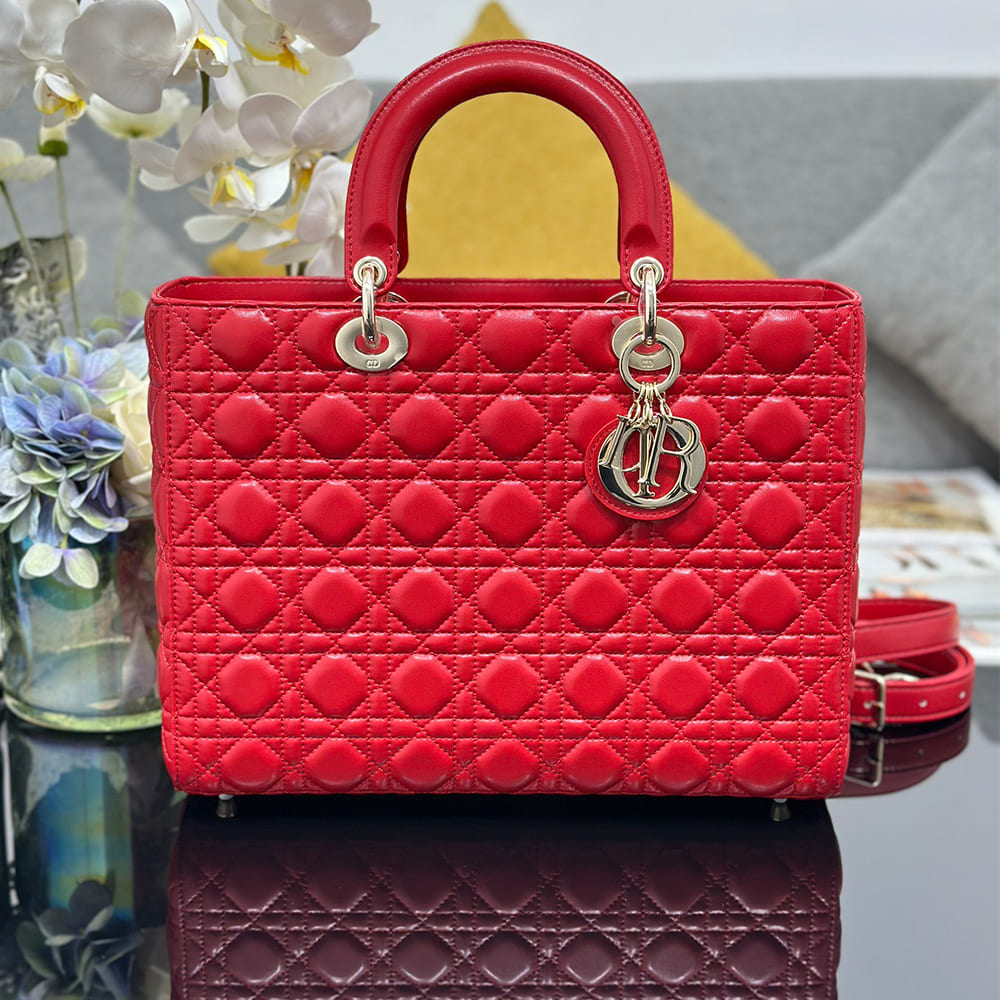 Dior Large Lady Dior Bag(HIGH-END GRADE) - Image 7