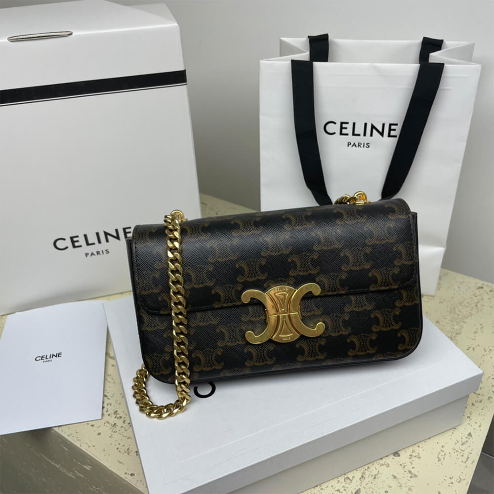 Alternative view of CELINE CHAIN SHOULDER BAG CLAUDE (HIGH-END GRADE)