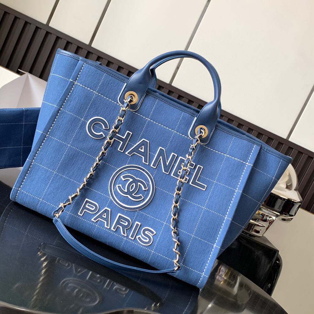 CHANEL Deauville Large Tote(HIGH-END GRADE) - Image 7