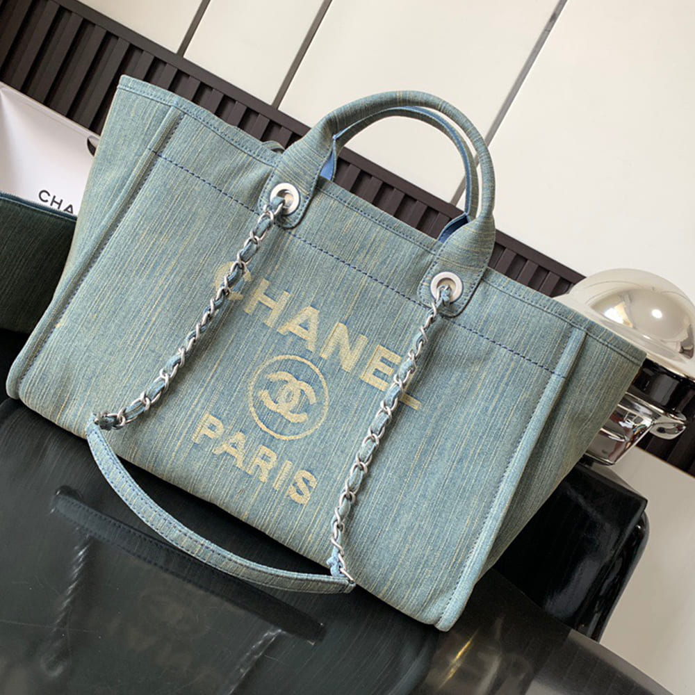 Alternative view of CHANEL Deauville Large Tote(HIGH-END GRADE)