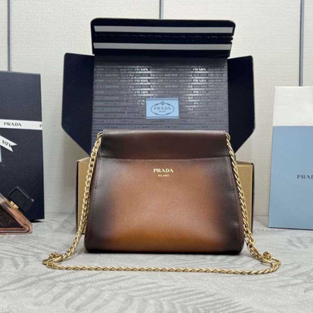 Prada Enchaine mini leather bag(HIGH-END GRADE) - Image 8