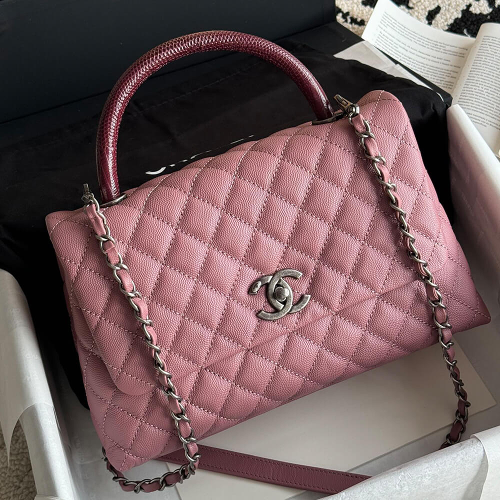 Alternative view of Chanel Large Flap Bag With Top Handle(HIGH-END GRADE)