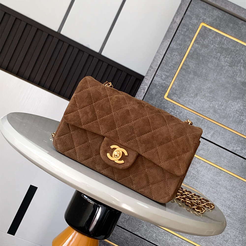 Alternative view of CHANEL SUEDE MINI FLAP BAG(HIGH-END GRADE)