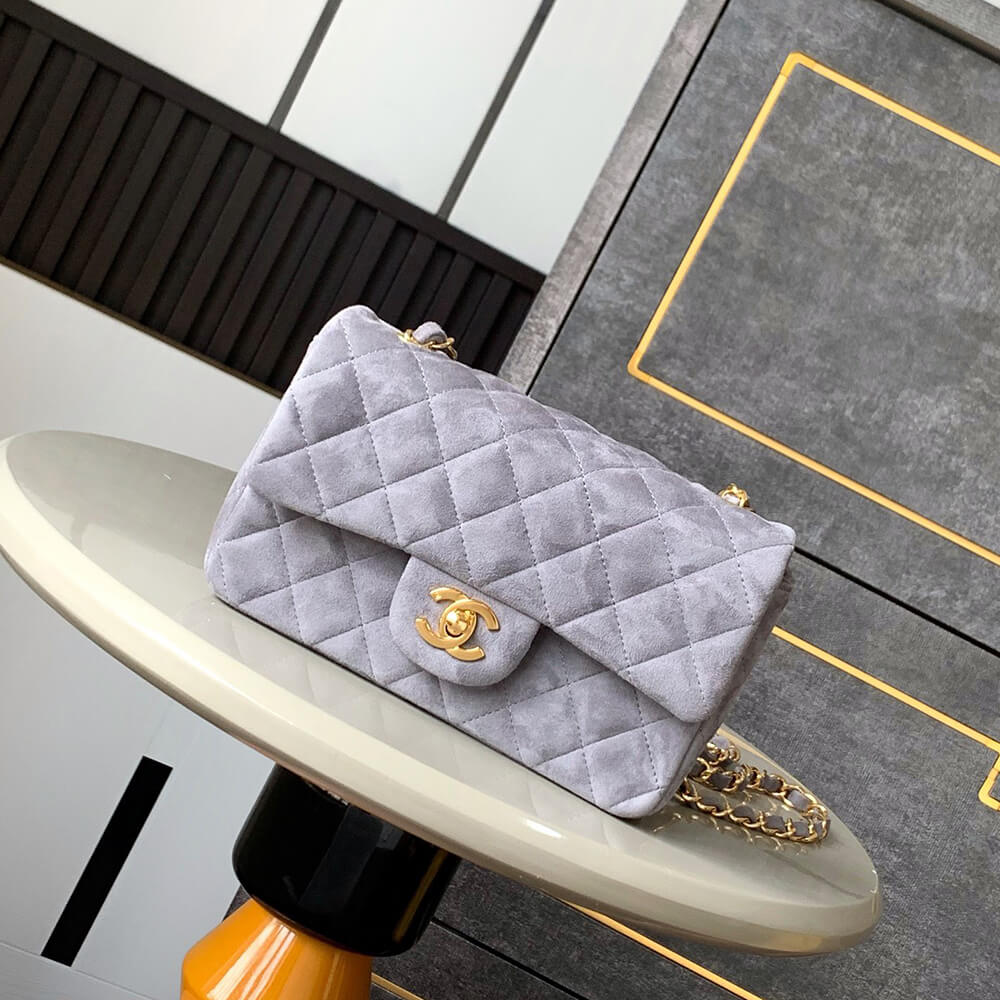 Alternative view of CHANEL SUEDE MINI FLAP BAG(HIGH-END GRADE)