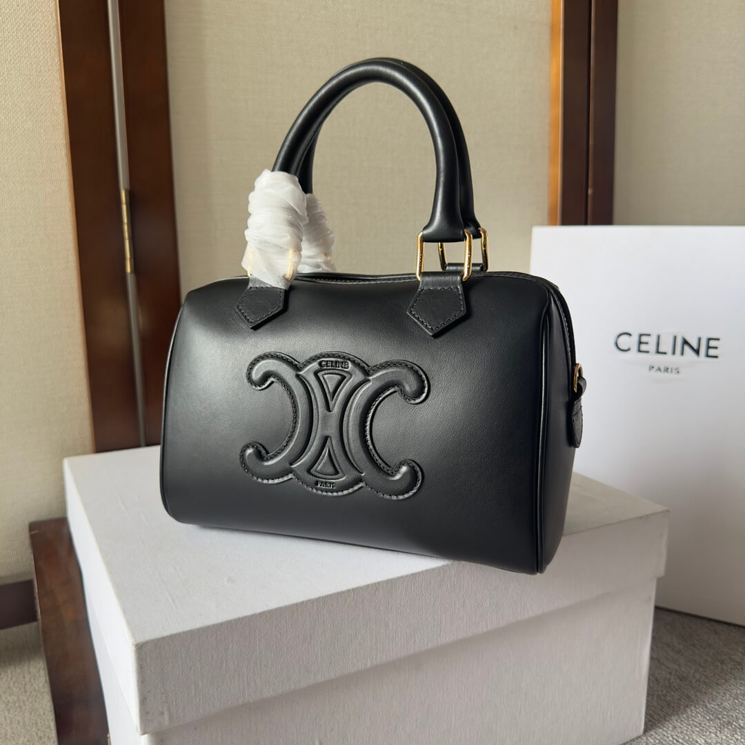 Alternative view of CELINE Small Boston Bag in Smooth Calfskin