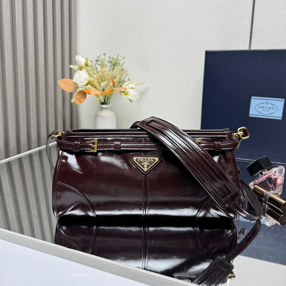 Prada Bonnie small leather shoulder bag(HIGH-END GRADE) - Image 7