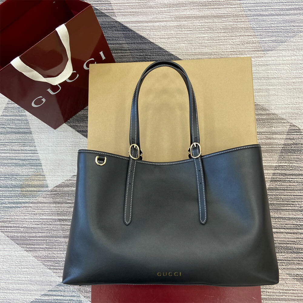 GG Emblem large tote bag - Image 8