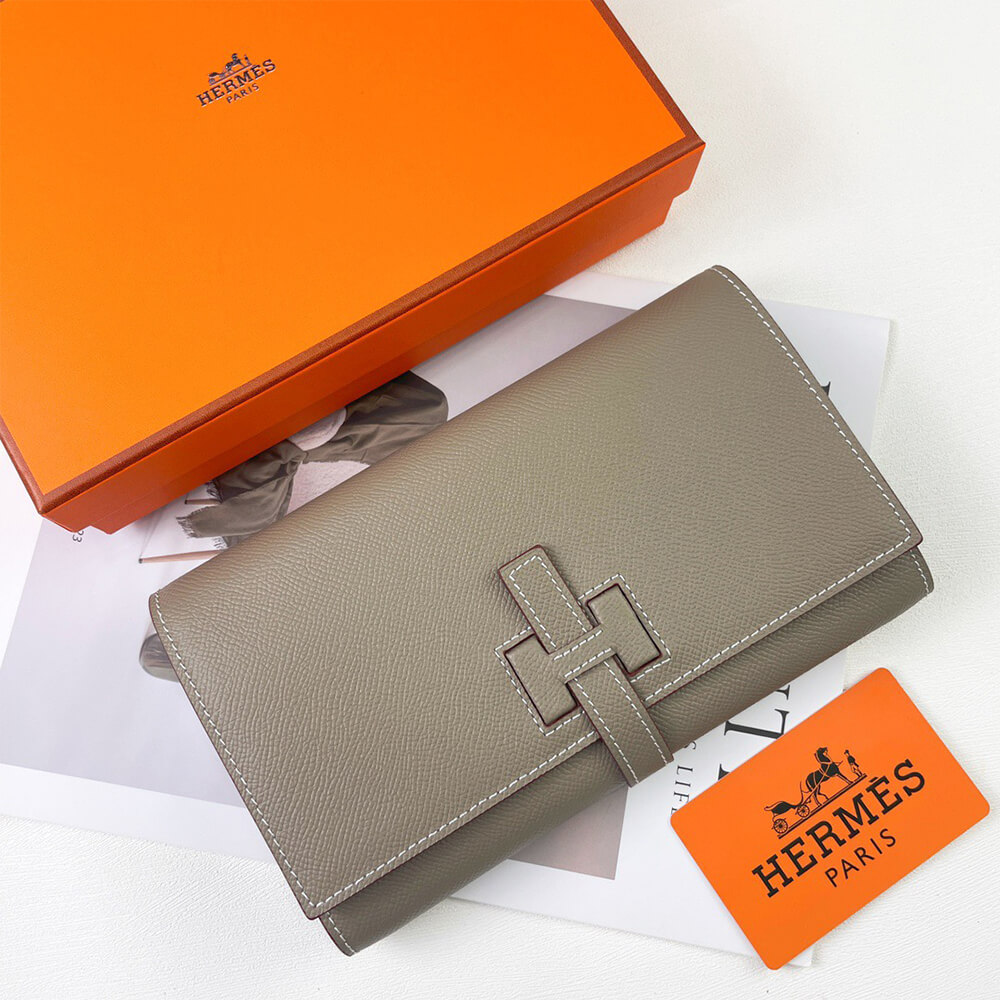 Alternative view of HERMES New H Passant Toutenmain wallet(HIGH-END GRADE)
