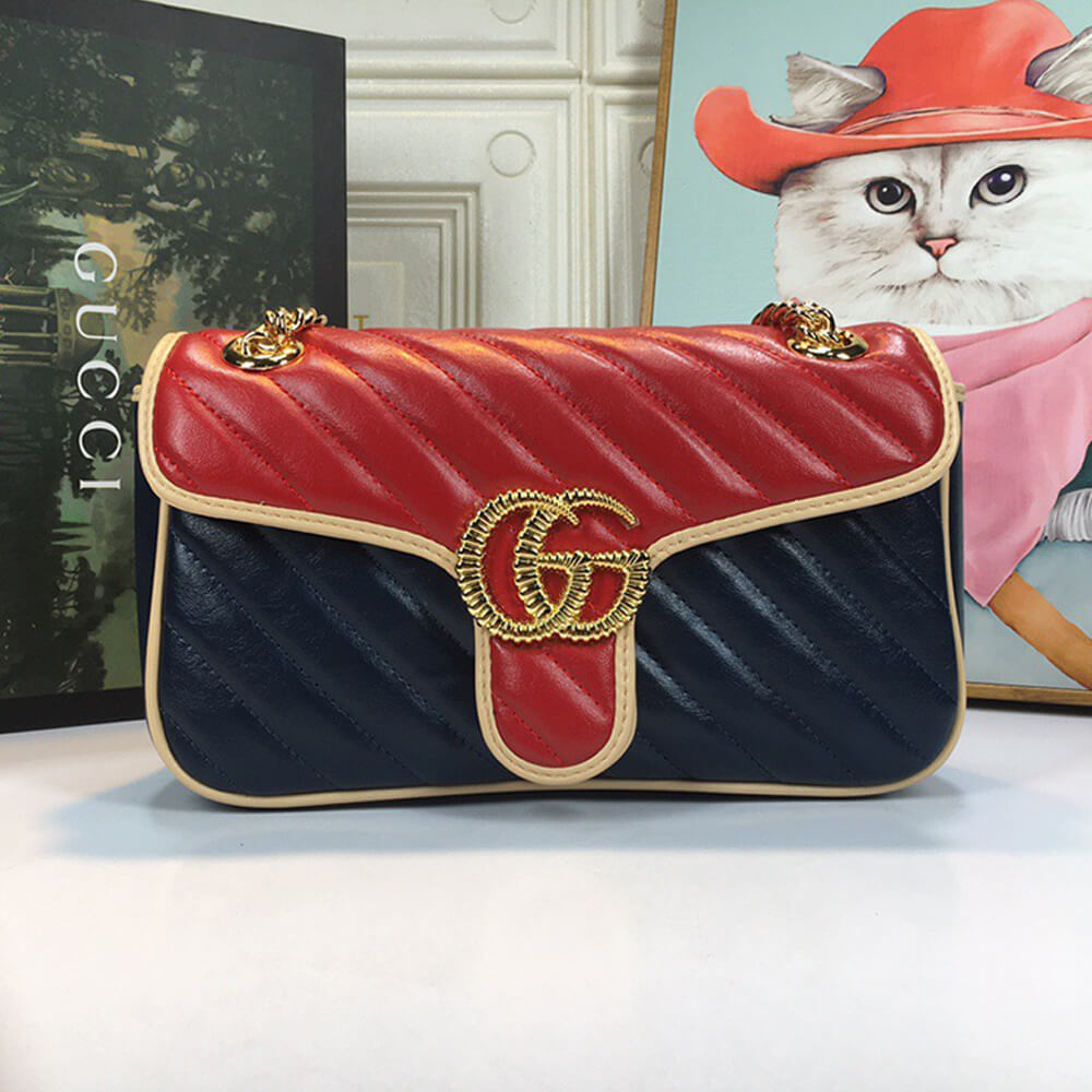 Alternative view of GG Marmont small matelasse shoulder bag