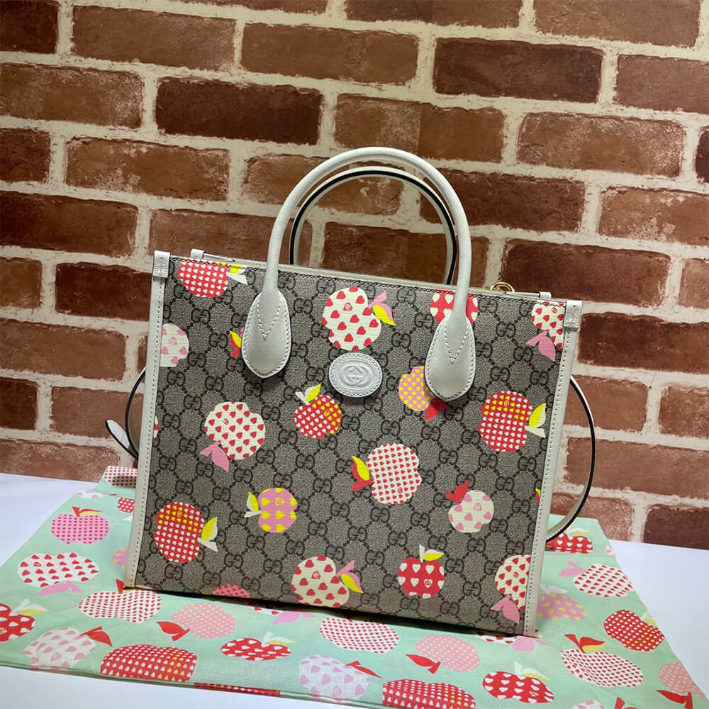 Alternative view of GG Multicolour small tote bag