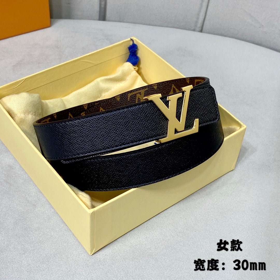 LV Canvas Star Gold Pin Belt - Image 5