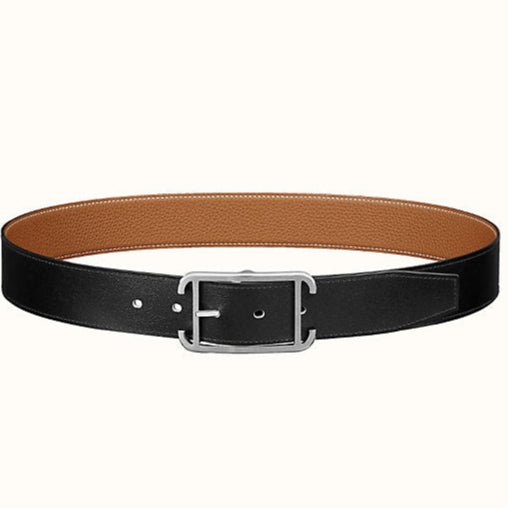 HM Nathan 40mm Belt Black Chocolate Leather 187791