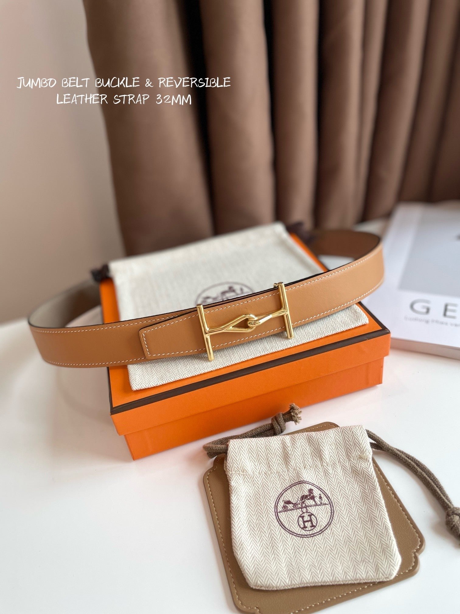 HERMES Beige Gold Strap - Image 5
