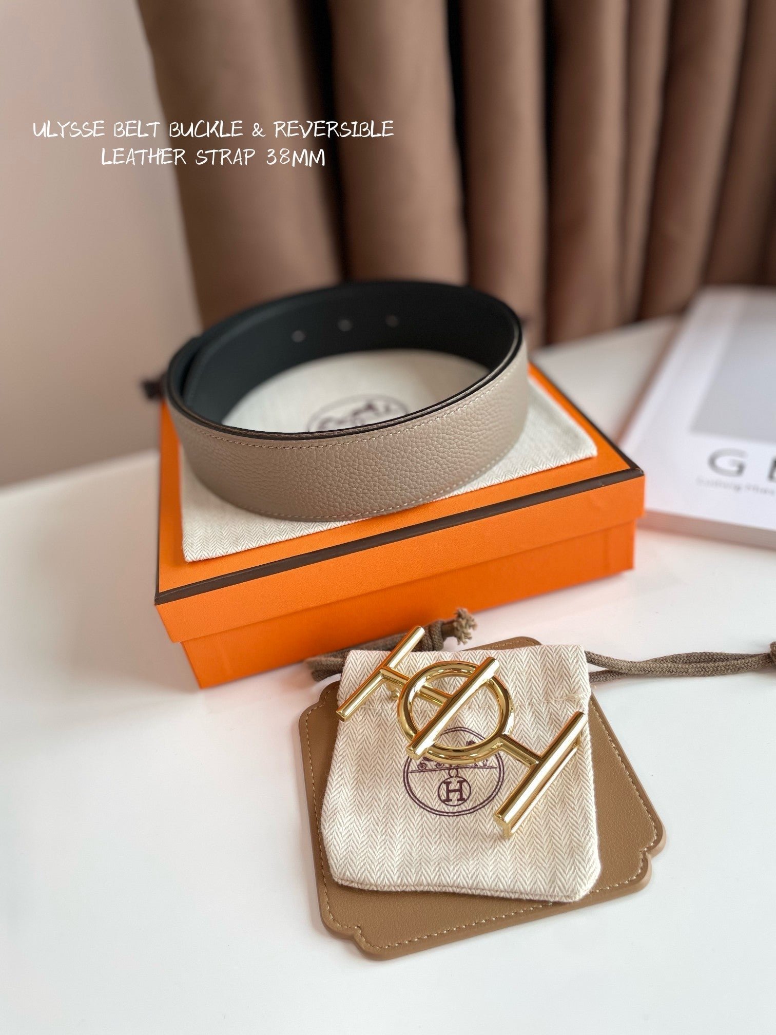 HERMES Ash Gold Hoop Strap - Image 4