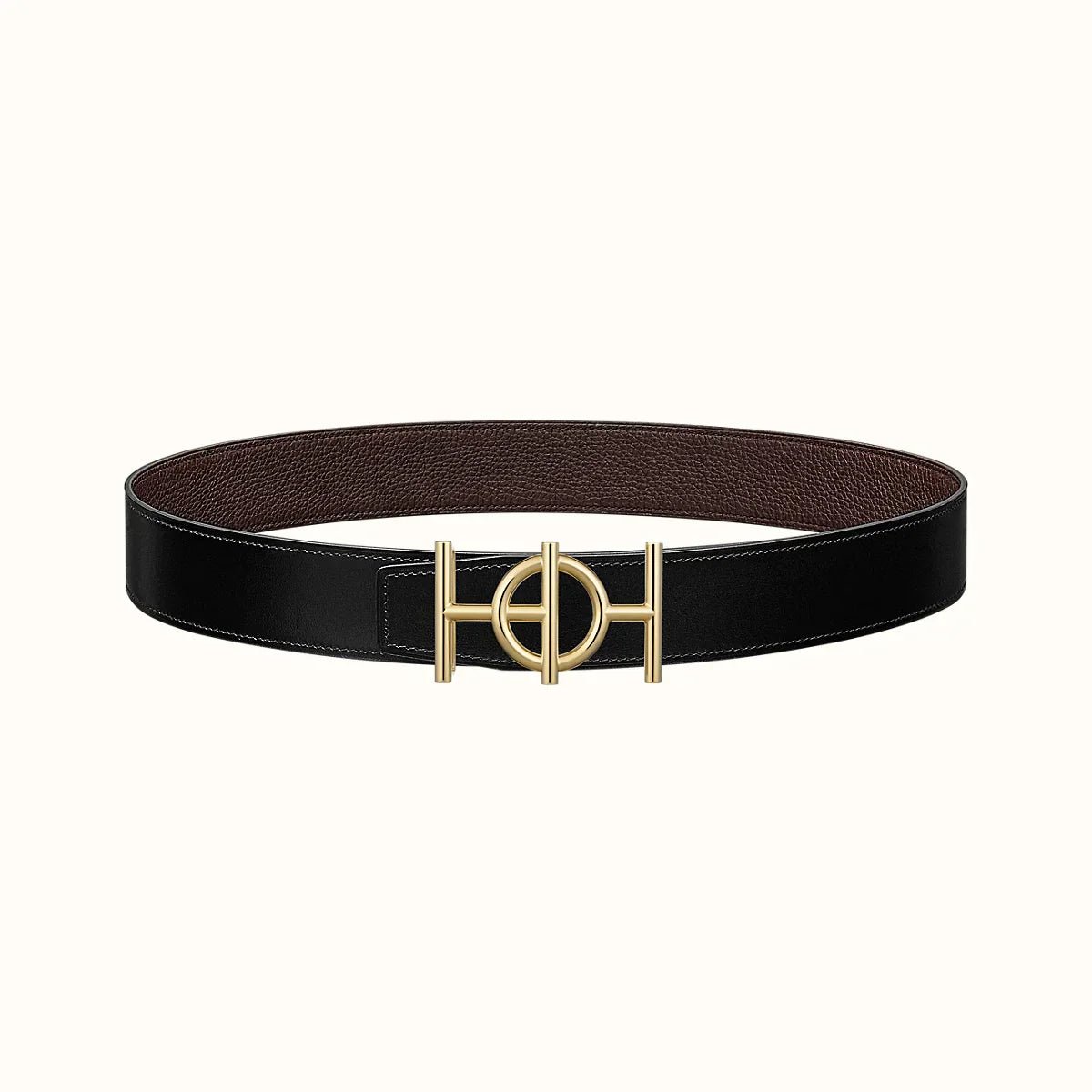 HERMES Dark Gold Hoop H Strap - Image 5