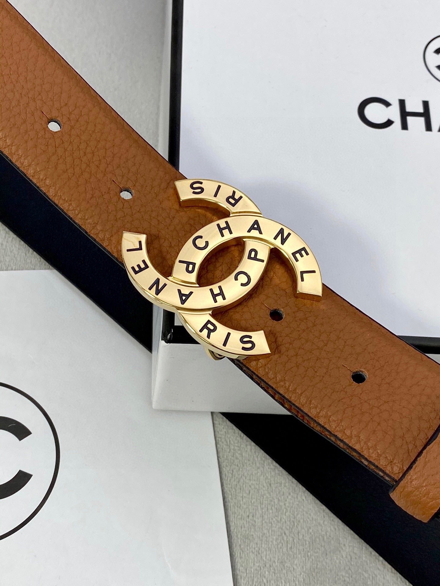 Chanel Tan Beaded Belt - Image 3