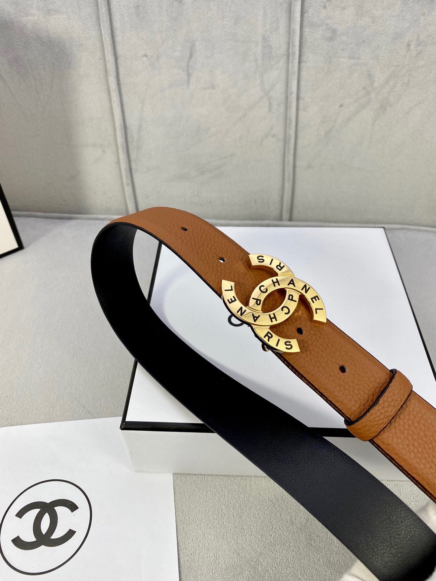 Chanel Tan Beaded Belt - Image 4