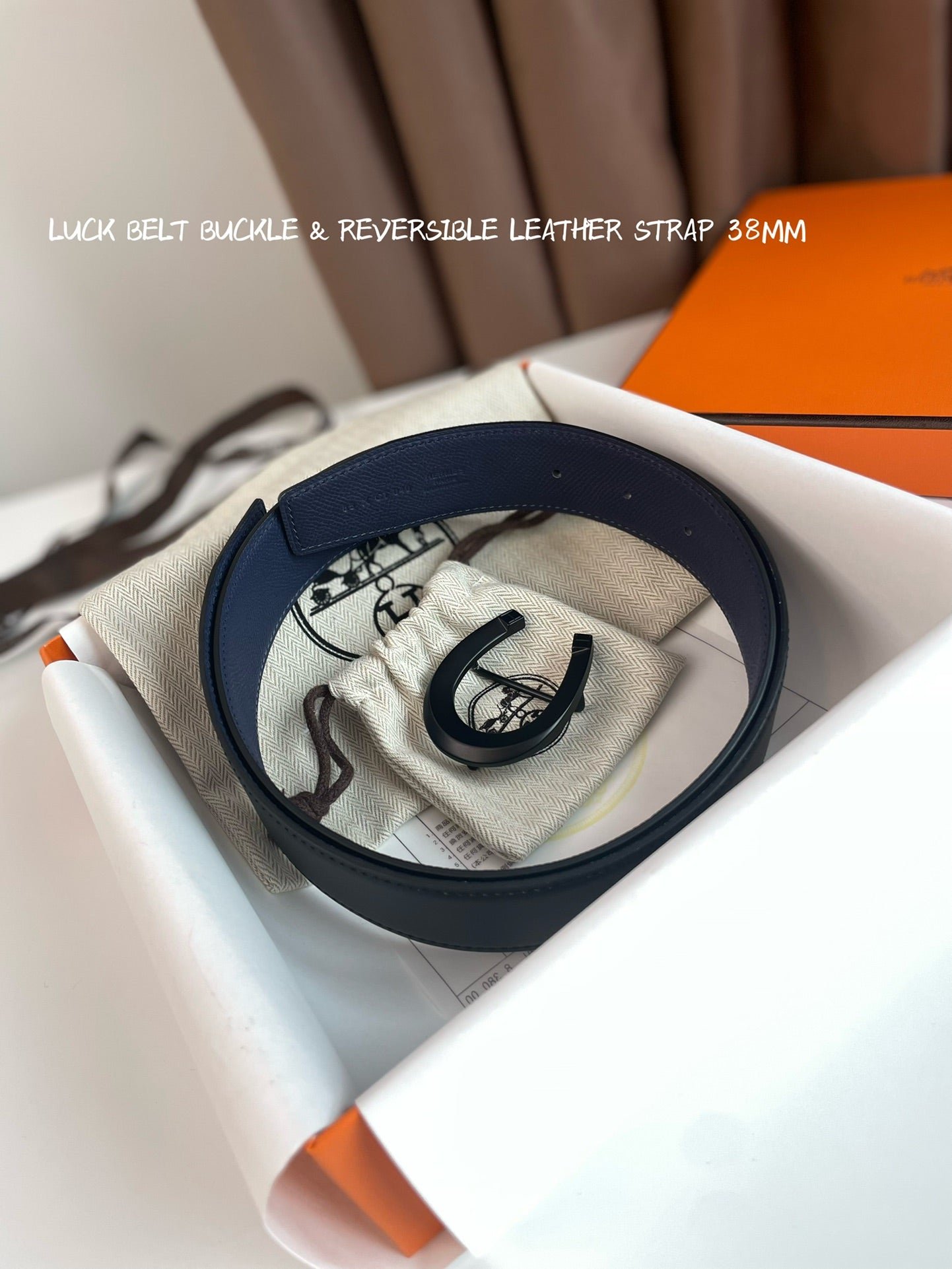HERMES Navy Dark Horseshoe - Image 5