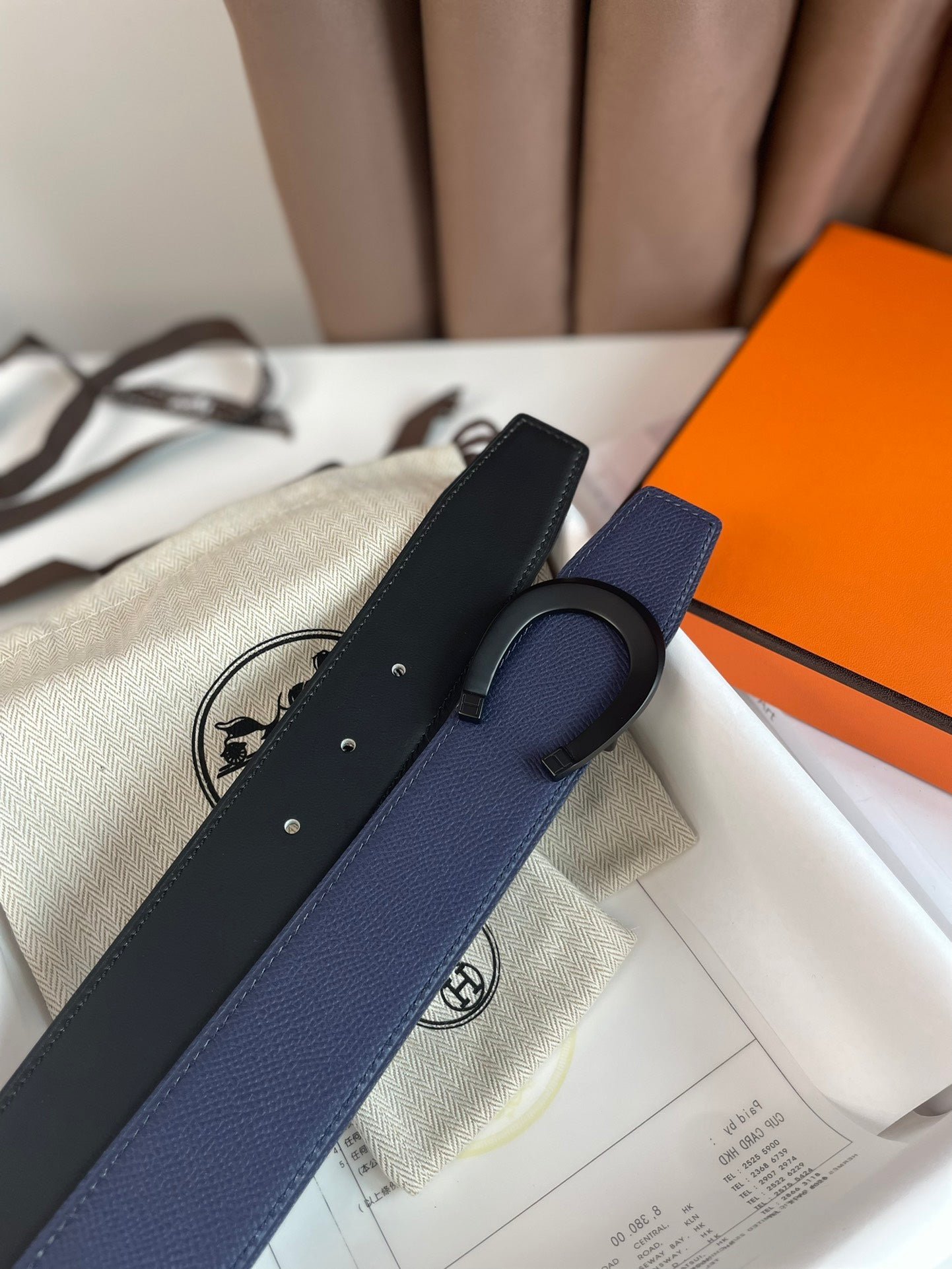 HERMES Navy Dark Horseshoe - Image 4