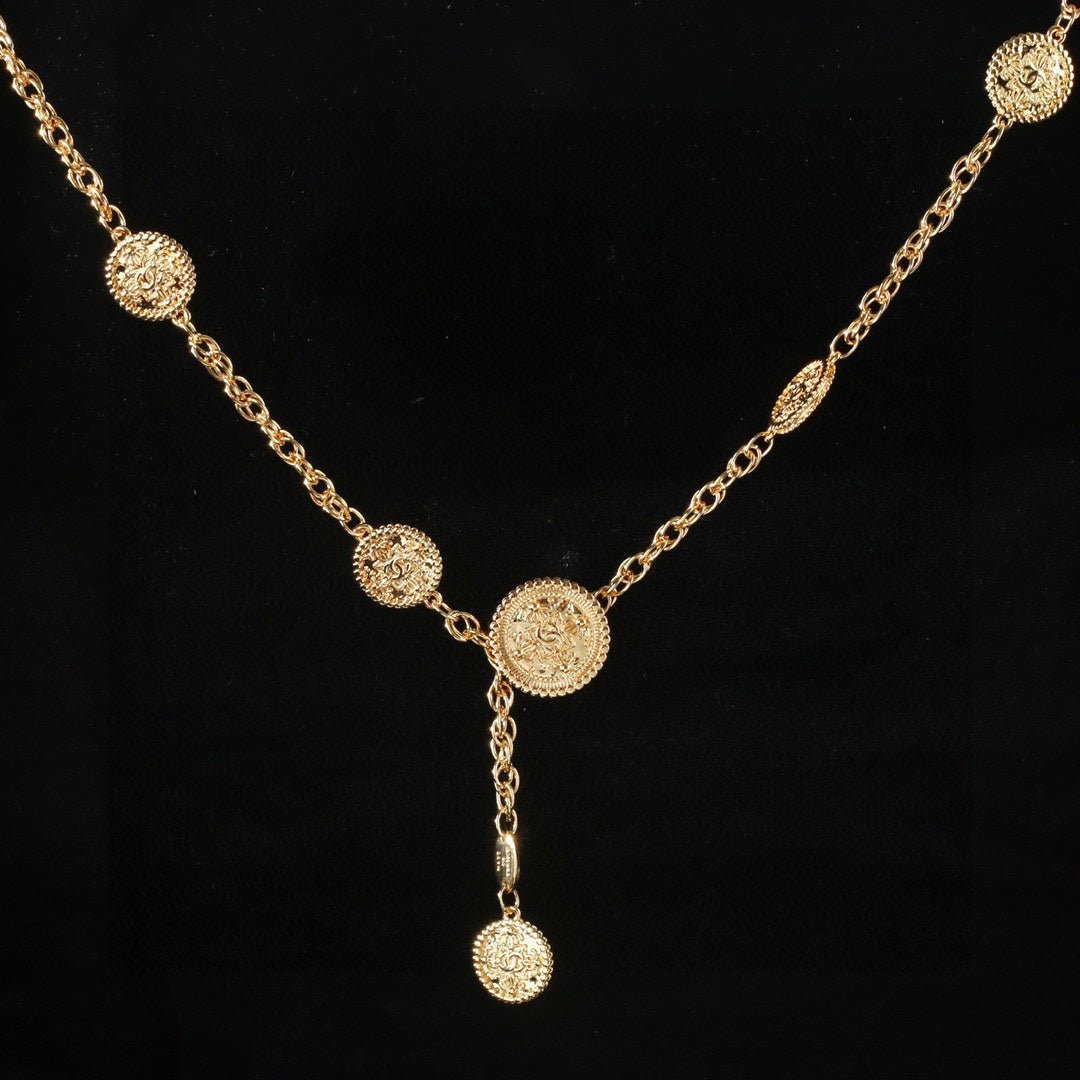 Alternative view of Chanel Coin Drop Gold Strap