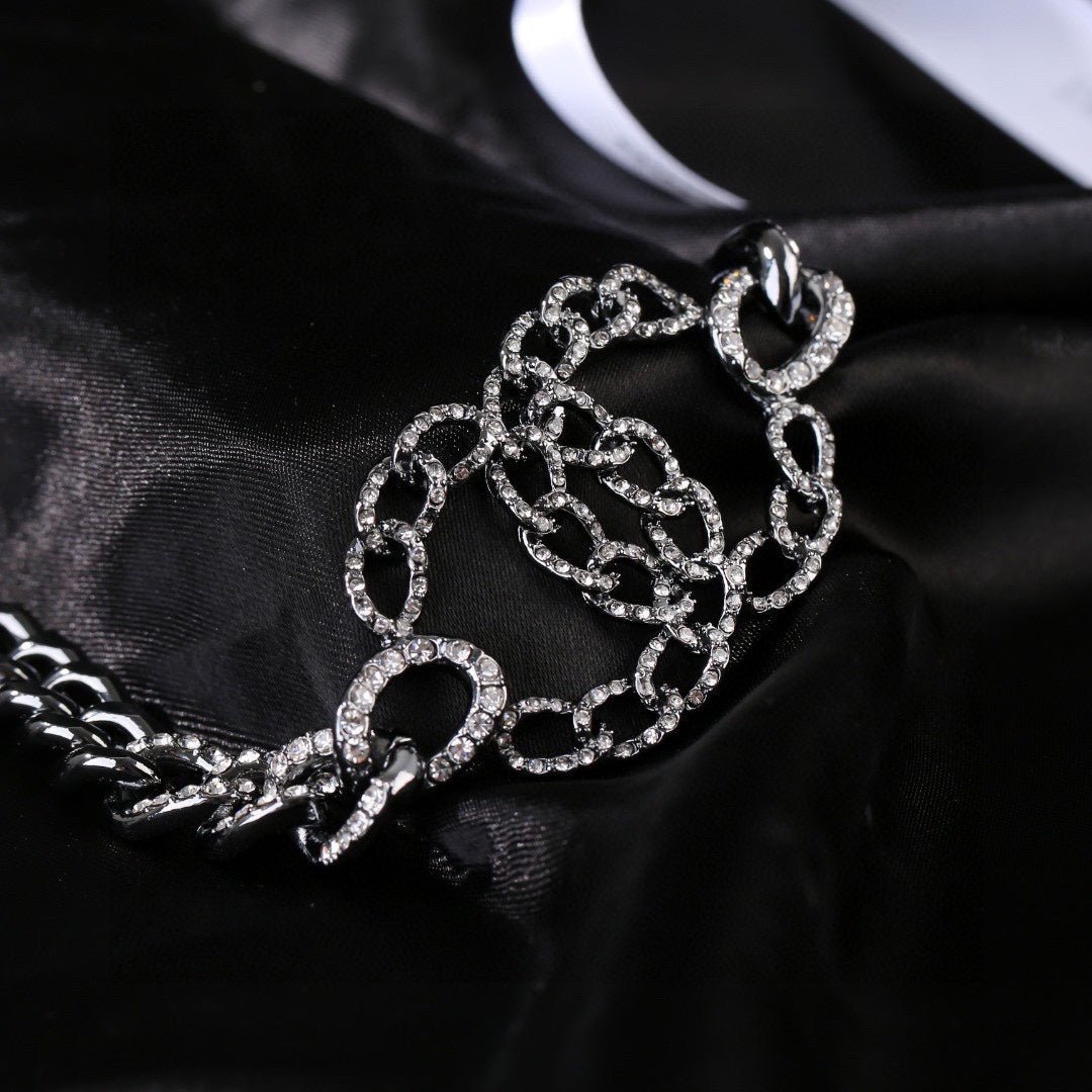 Chanel Interlock Silver Chain Belt - Image 3