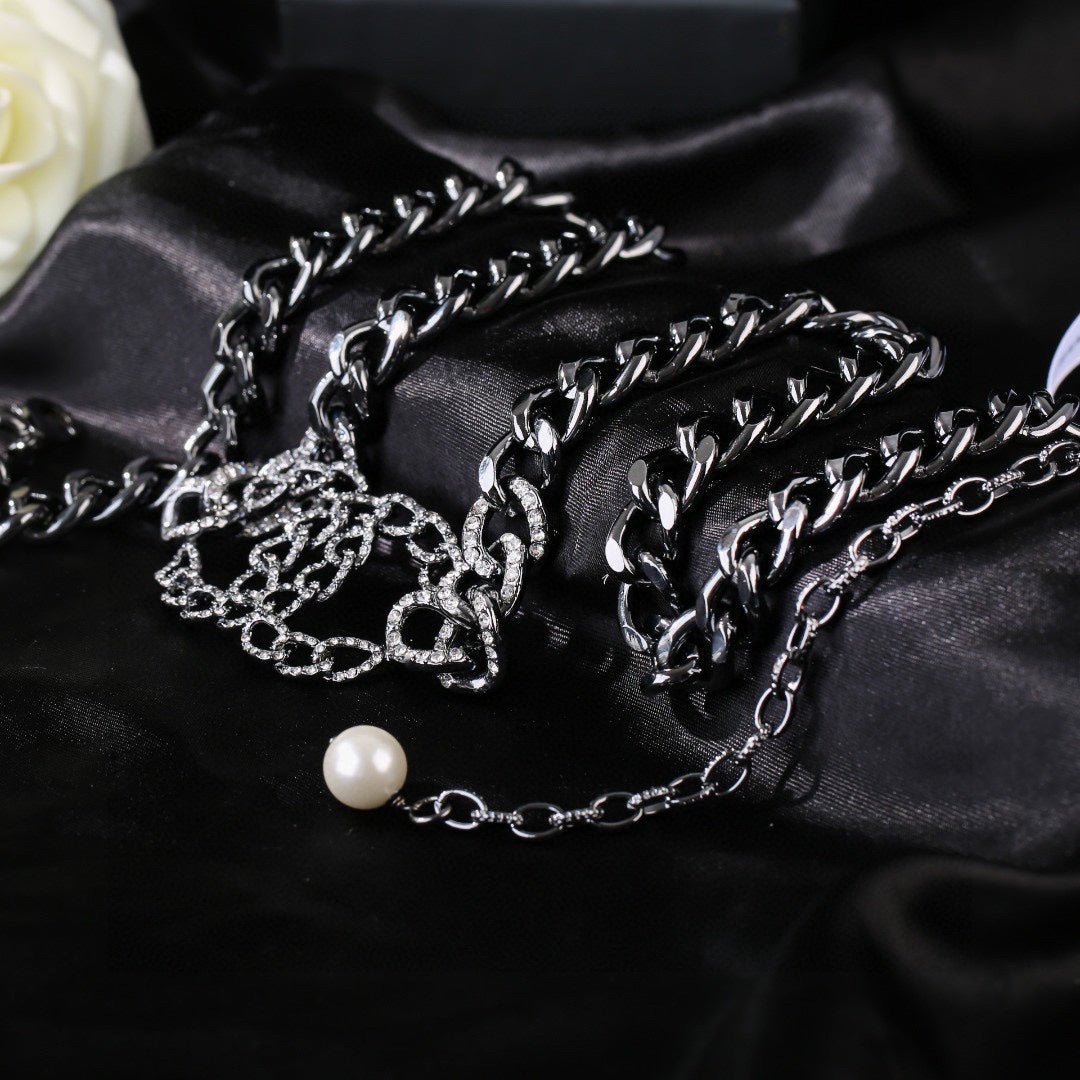 Chanel Interlock Silver Chain Belt - Image 5