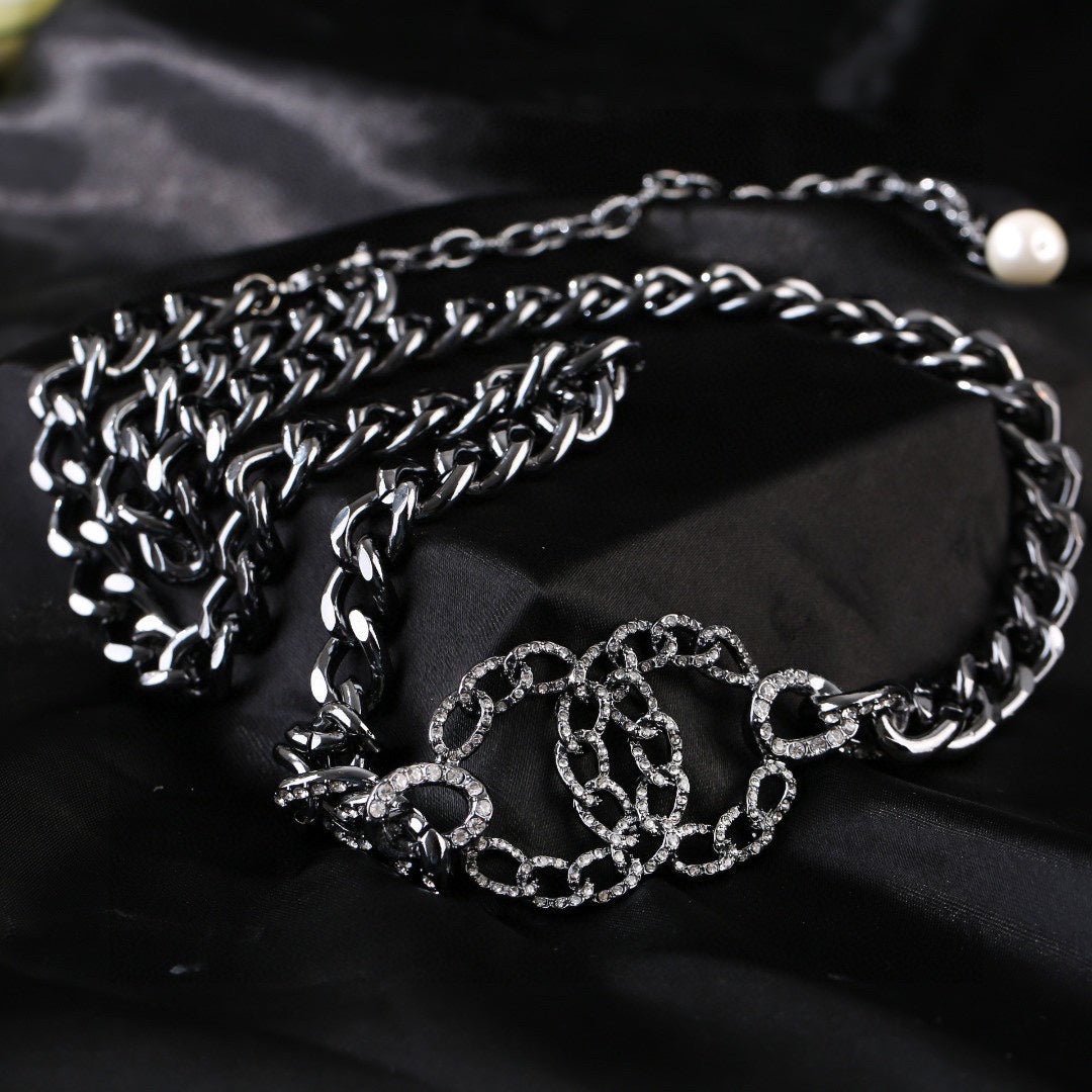 Chanel Interlock Silver Chain Belt - Image 6