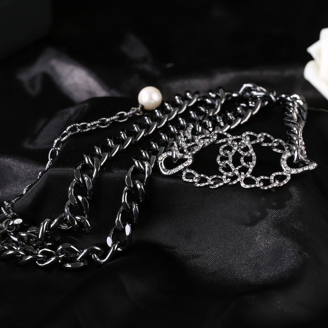 Chanel Interlock Silver Chain Belt - Image 8