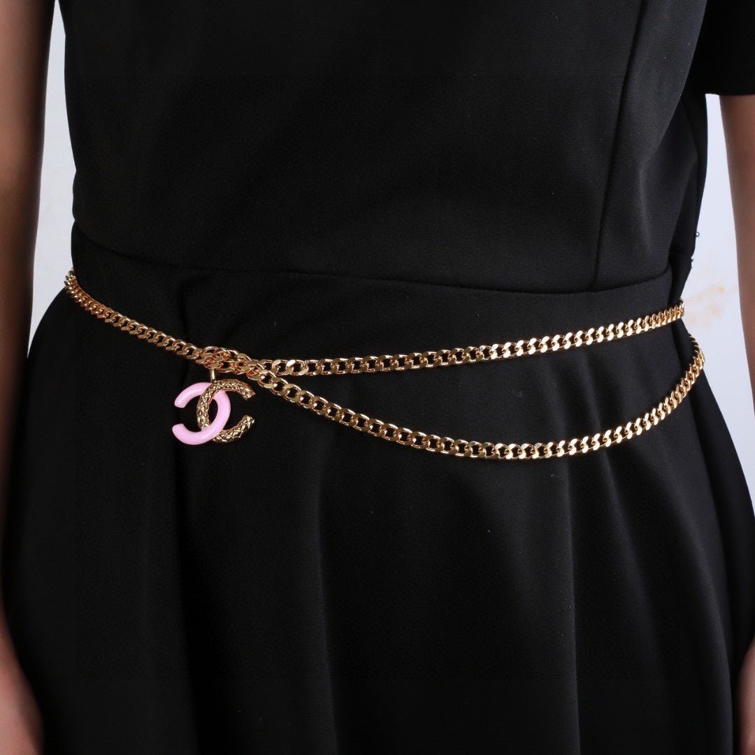 Chanel Pink CC Double Chain