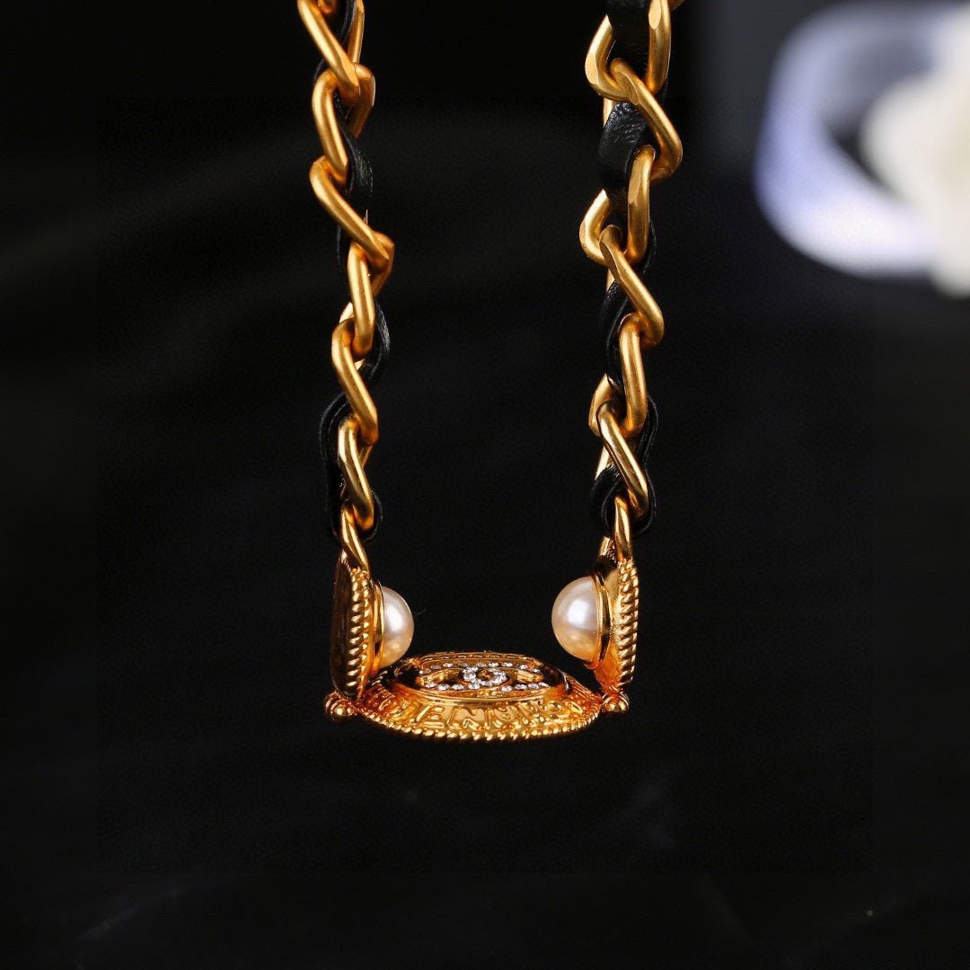 Alternative view of Chanel Crown Leather Chain