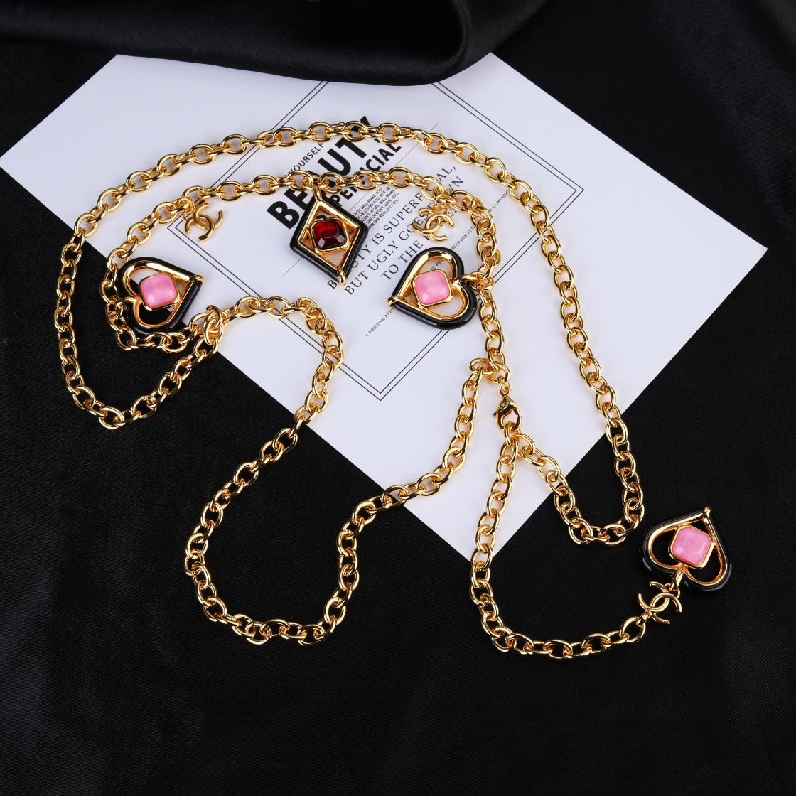 Chanel Heart Gem Chain - Image 7