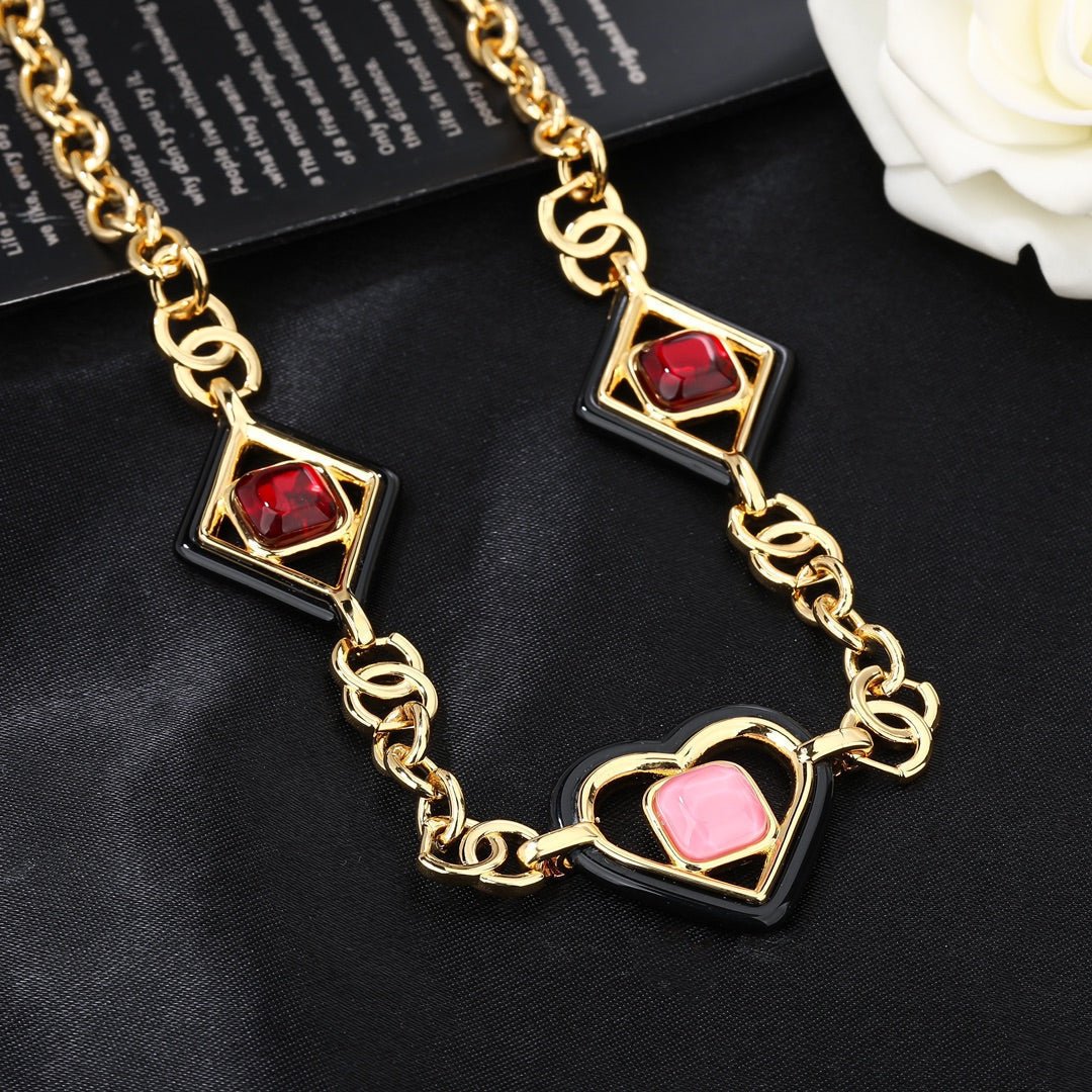 Chanel Gem Heart Gold Chain Belt - Image 7