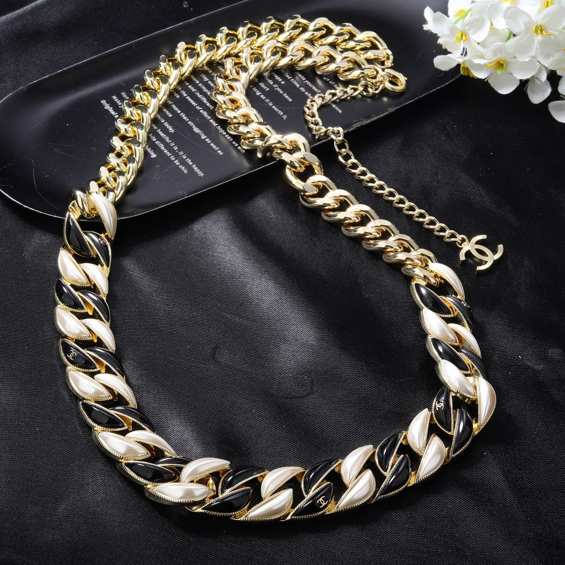 Chanel Braided Leather Chain Belt - Image 8