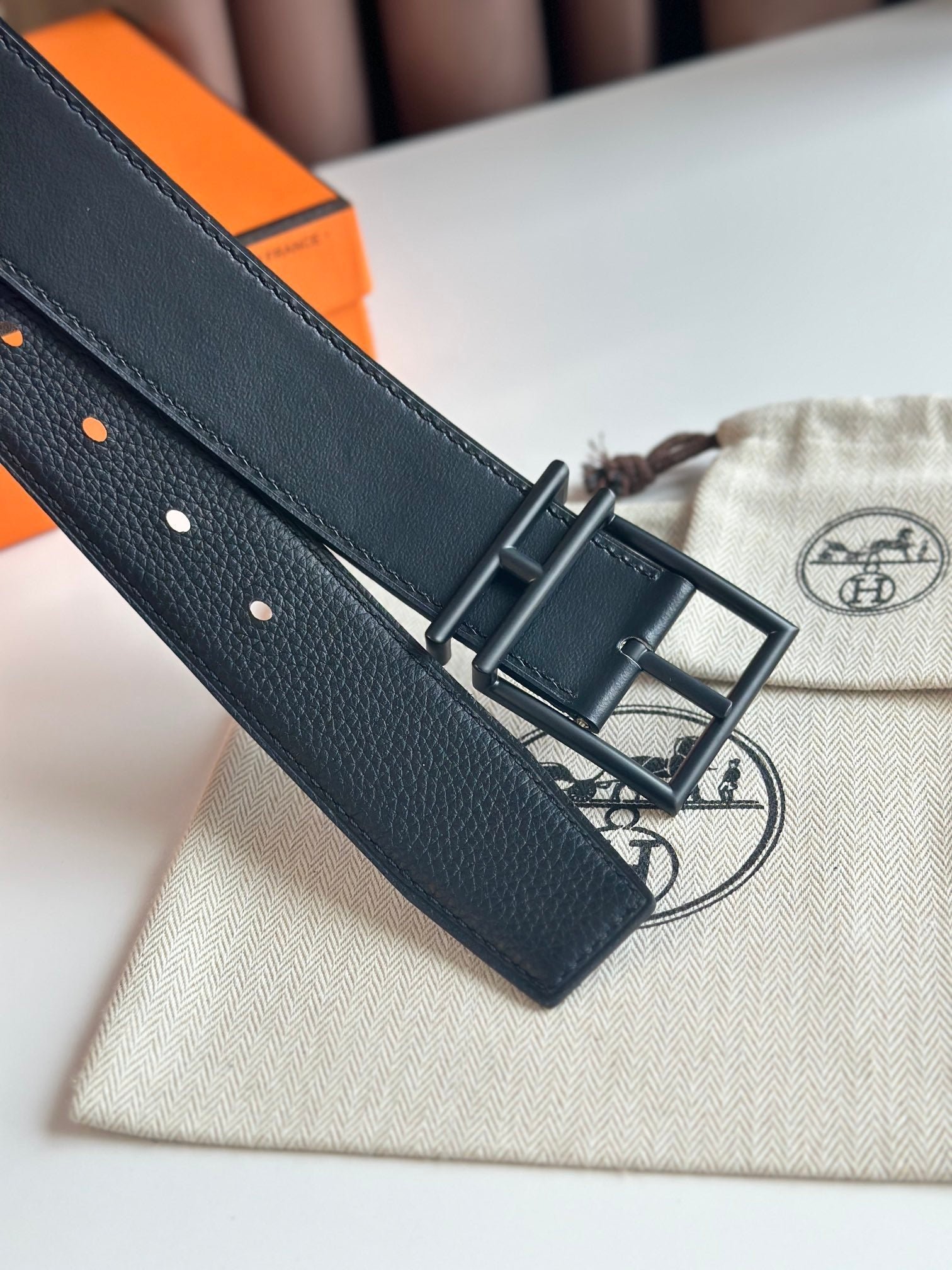Alternative view of HM Nathan 40mm Belt Black Leather 187799
