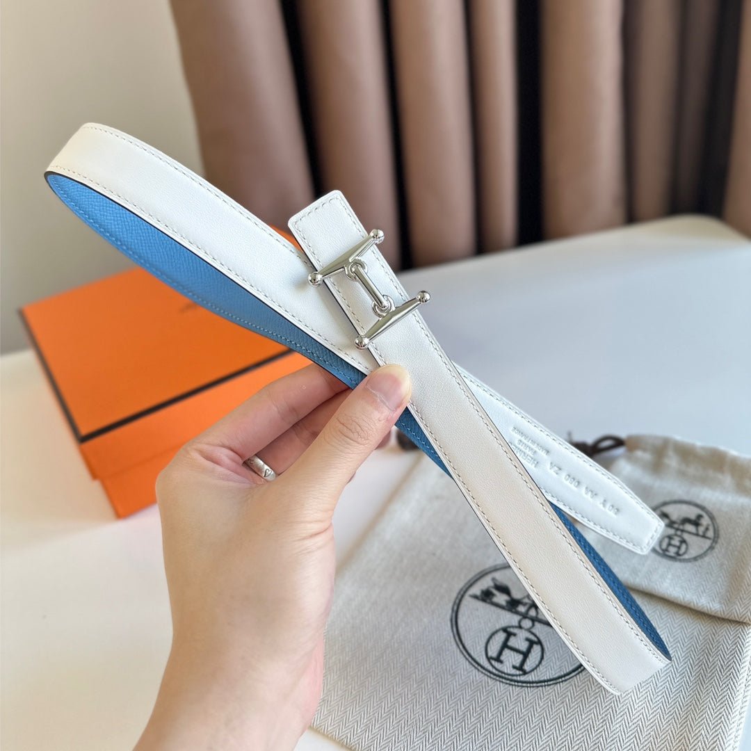 HERMES Sky Blue Belt - Image 3