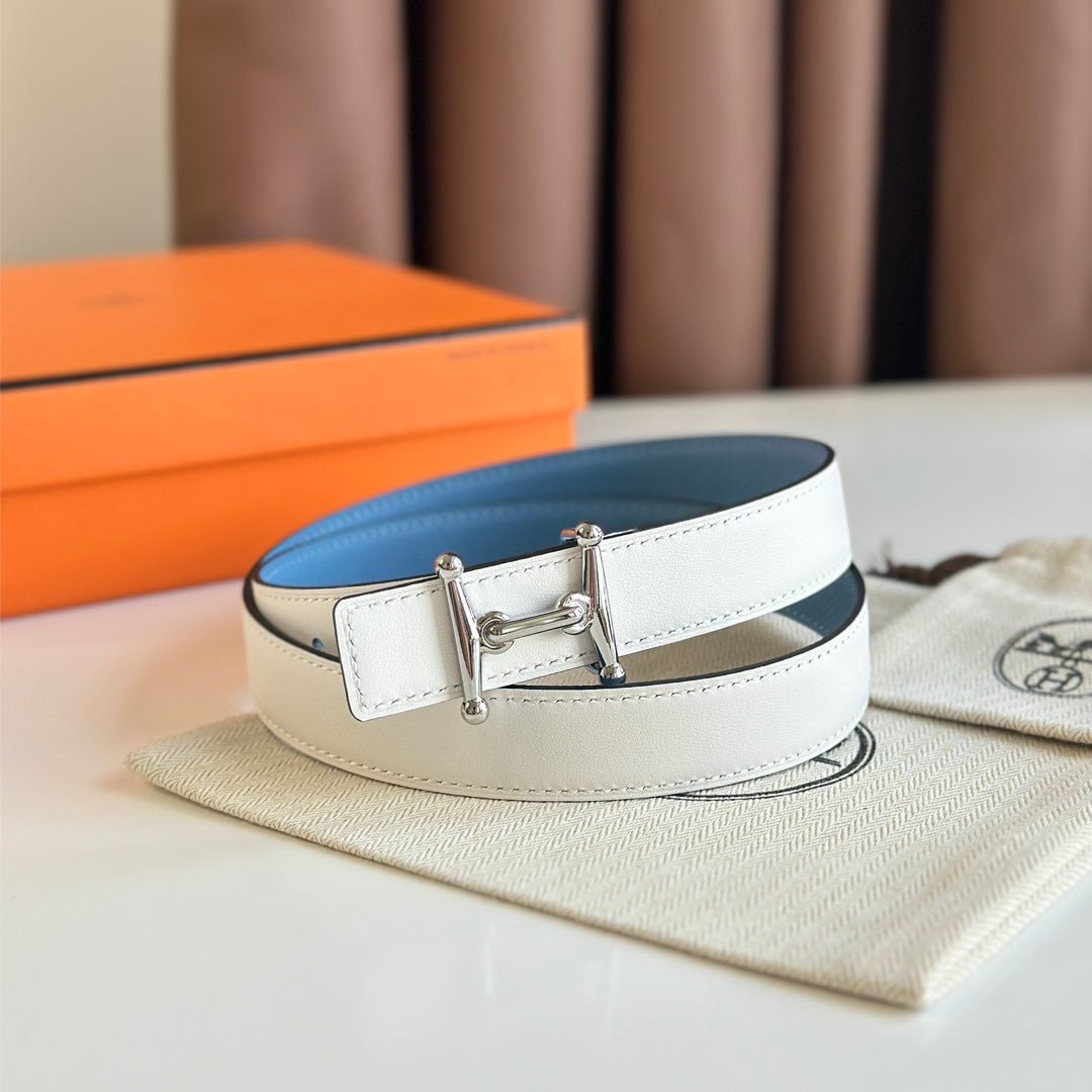 HERMES Sky Blue Belt - Image 4