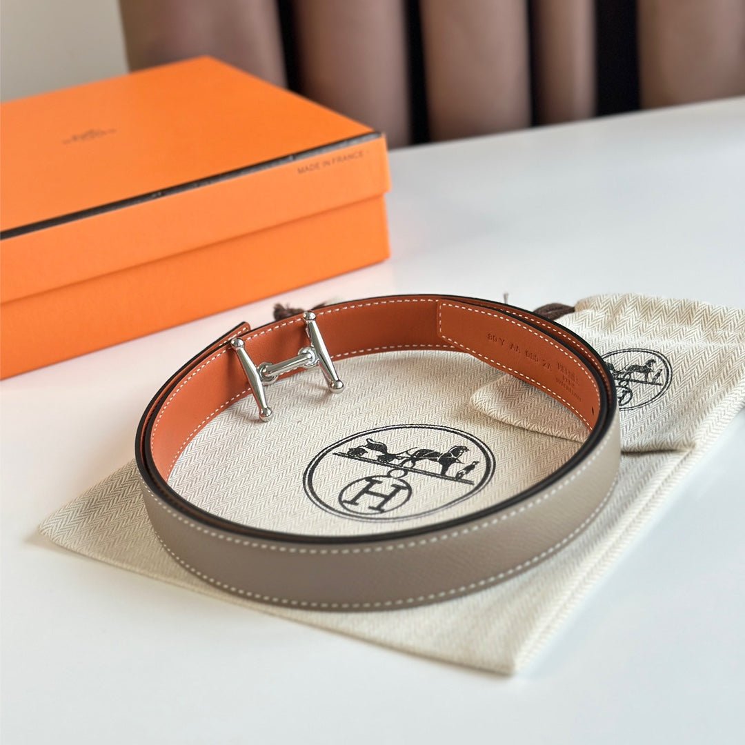 HERMES Orange Bit Belt - Image 6
